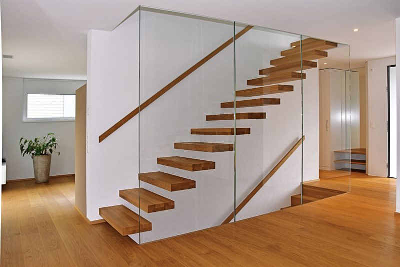 Hochwertige Wohnräume bedingen eine Treppe die mit Sorgfalt geplant und gebaut wurde.